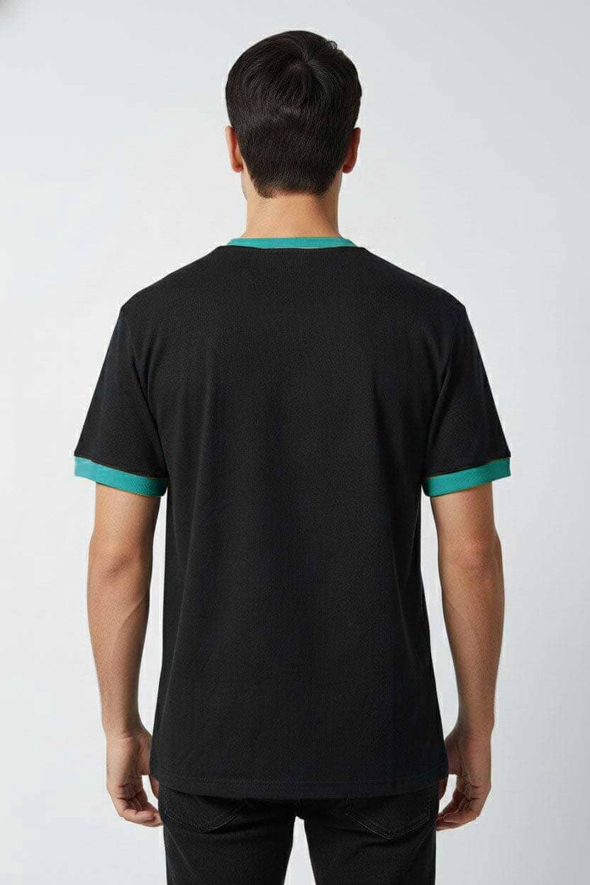 Black & Aqua Blue