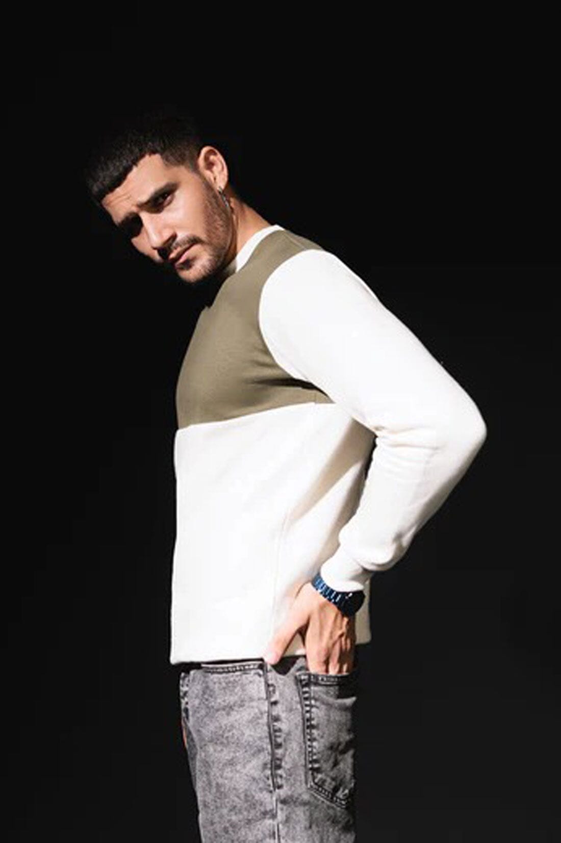 MHW Men's Contrast Fleece Sweatshirt