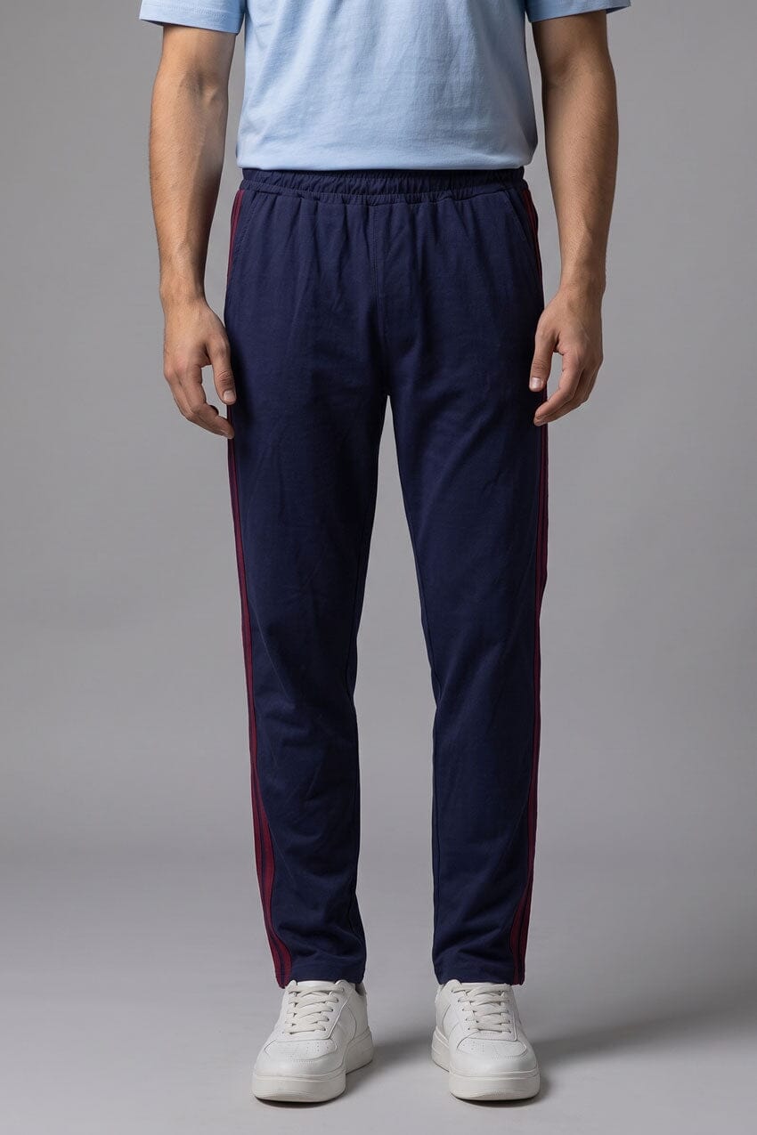 Navy & Maroon