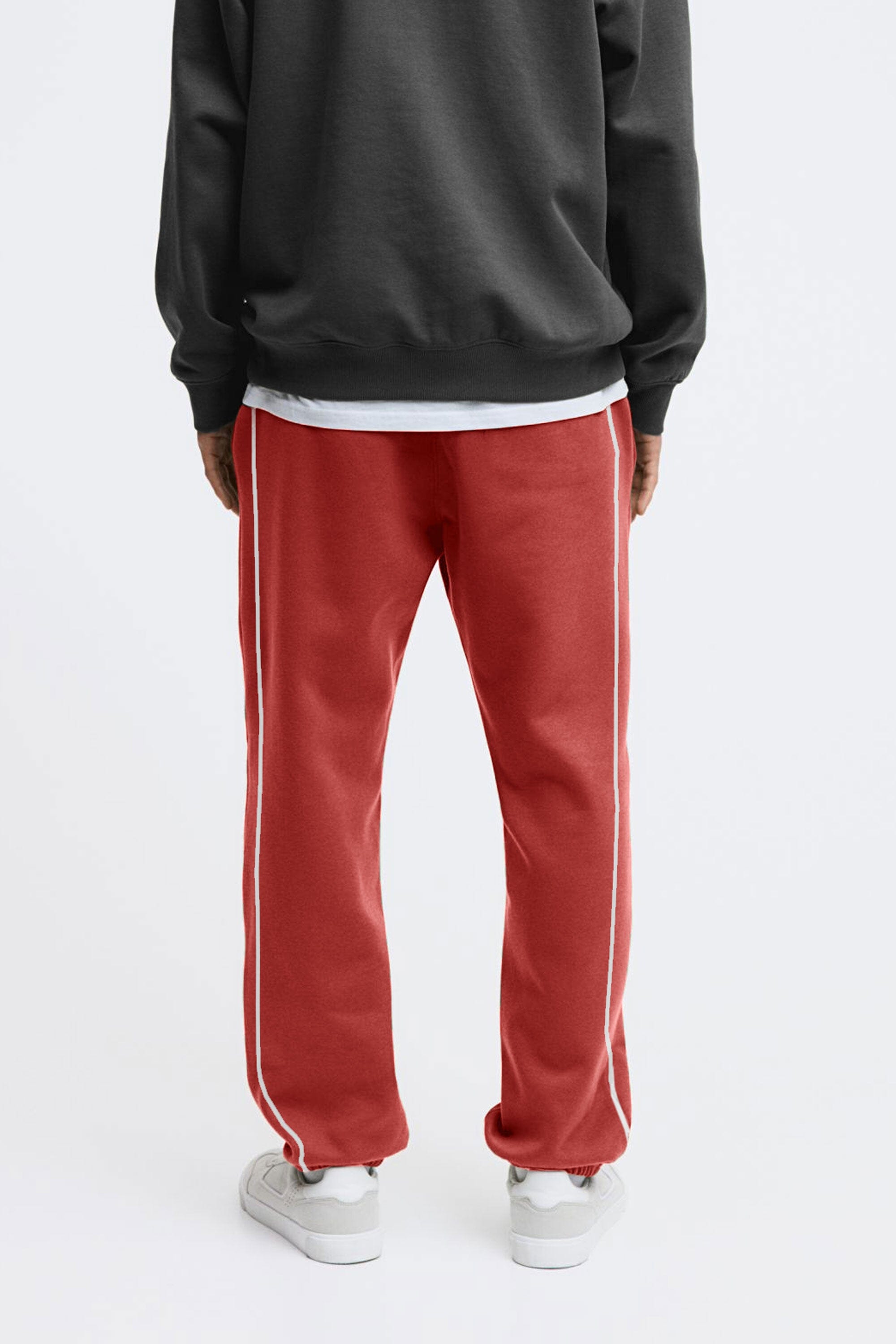 Max 21 Men's Contrast Design Fleece Sweat Pants Men's Sweat Pants SZK 