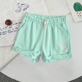 Tessential Kid's Glitter Heart Printed Minor Fault Terry Shorts