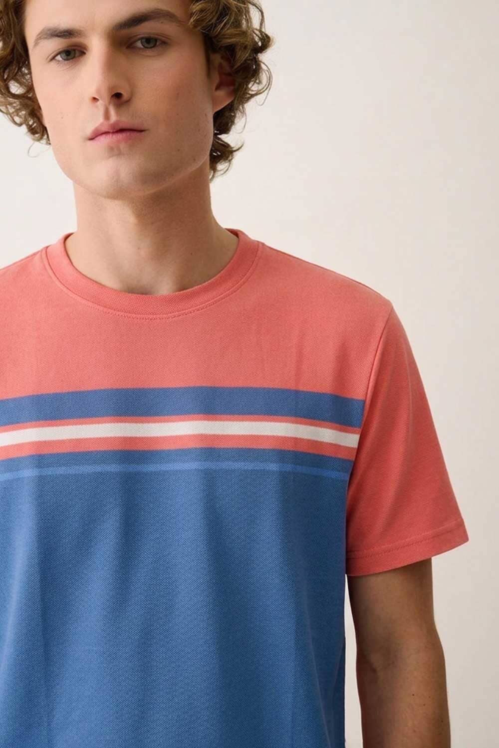 Coral Pink & Blue