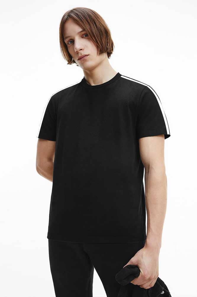 Polo Republica Men's Shoulder Stripes Crew Neck Tee Shirt Men's Tee Shirt Polo Republica 