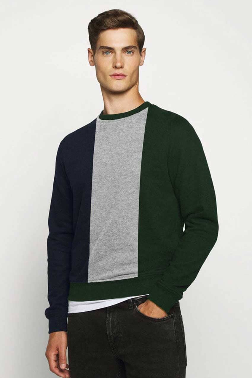Bottle Green & Grey