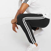 Poler Chitose Men's Super Soft Striped Minor Fault Trousers Men's Trousers IBT Black & White S 