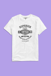 Polo Republica Men's Superior Vintage Printed Crew Neck Tee Shirt