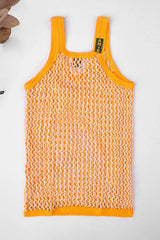 Kid's Knitted Net Sleeveless Sando Vest