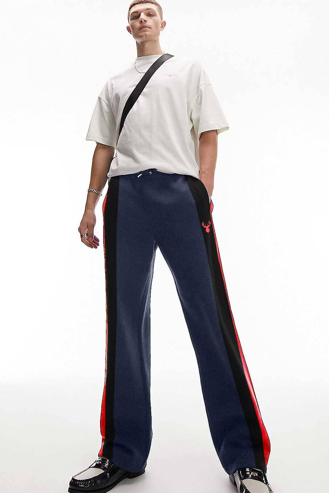 Navy & Red