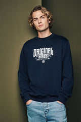 Tuman Men's Street Printed Fleece Sweat Shirt