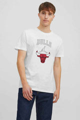Polo Republica Men's Bulls Printed b  Crew Neck Tee Shirt