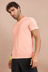 Fevlo Men's Solid Design Activewear Classic Tee Shirt