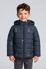 Kid's Mickey Mouse Hooded Puffer Jacket