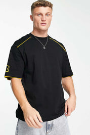 Aim Men's Solid Design Minor Fault Crew Neck Tee Shirt Minor Fault Polo Republica 