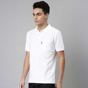 Salesianer Men's Short Sleeves Minor Fault Polo Shirt Men's Polo Shirt Image White XS 