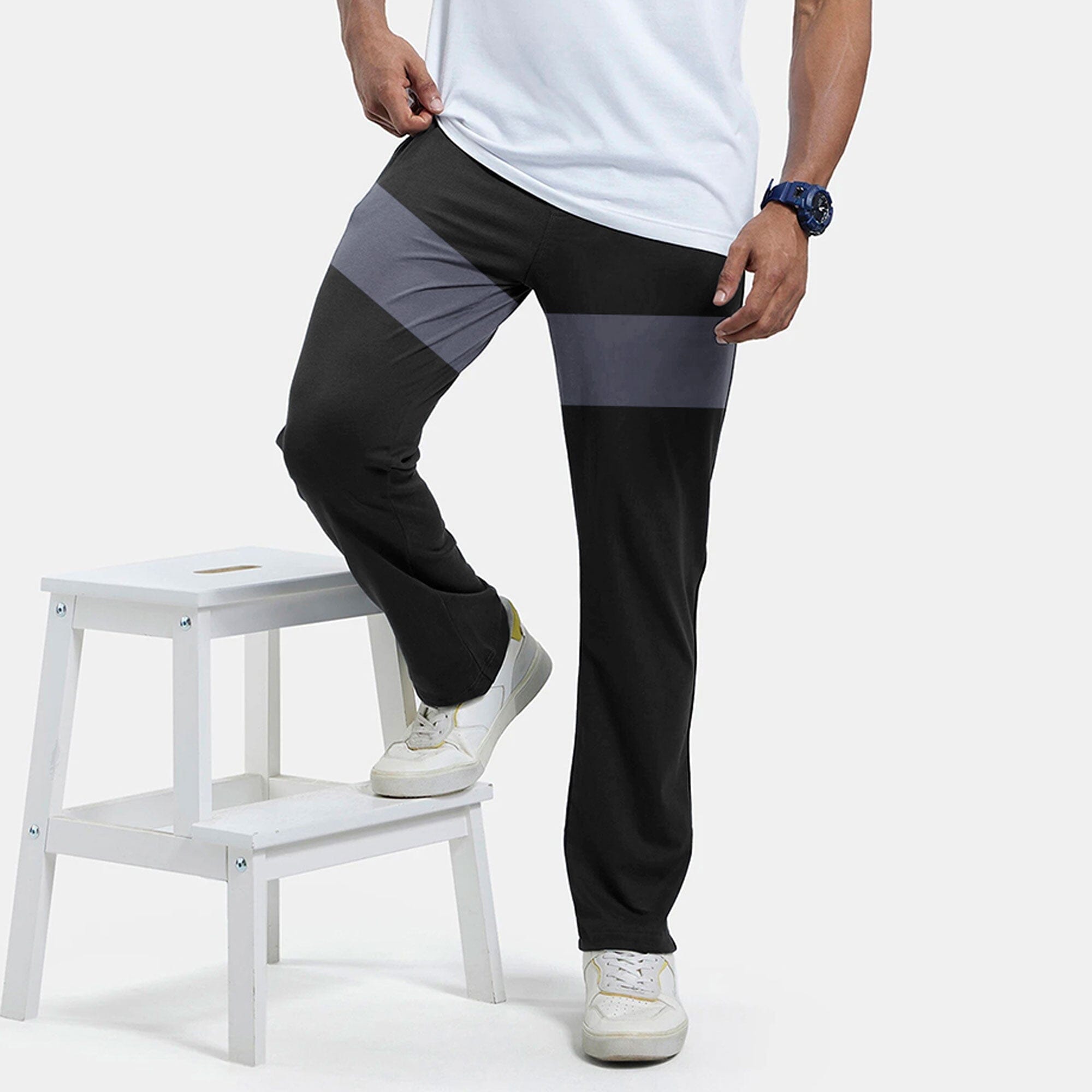 Men's Albany Panels Activewear Trousers Men's Trousers IBT Black S 