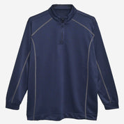 Men's Quarter Zipper Minor Fault Activewear Sweatshirt Minor Fault Image Navy S 