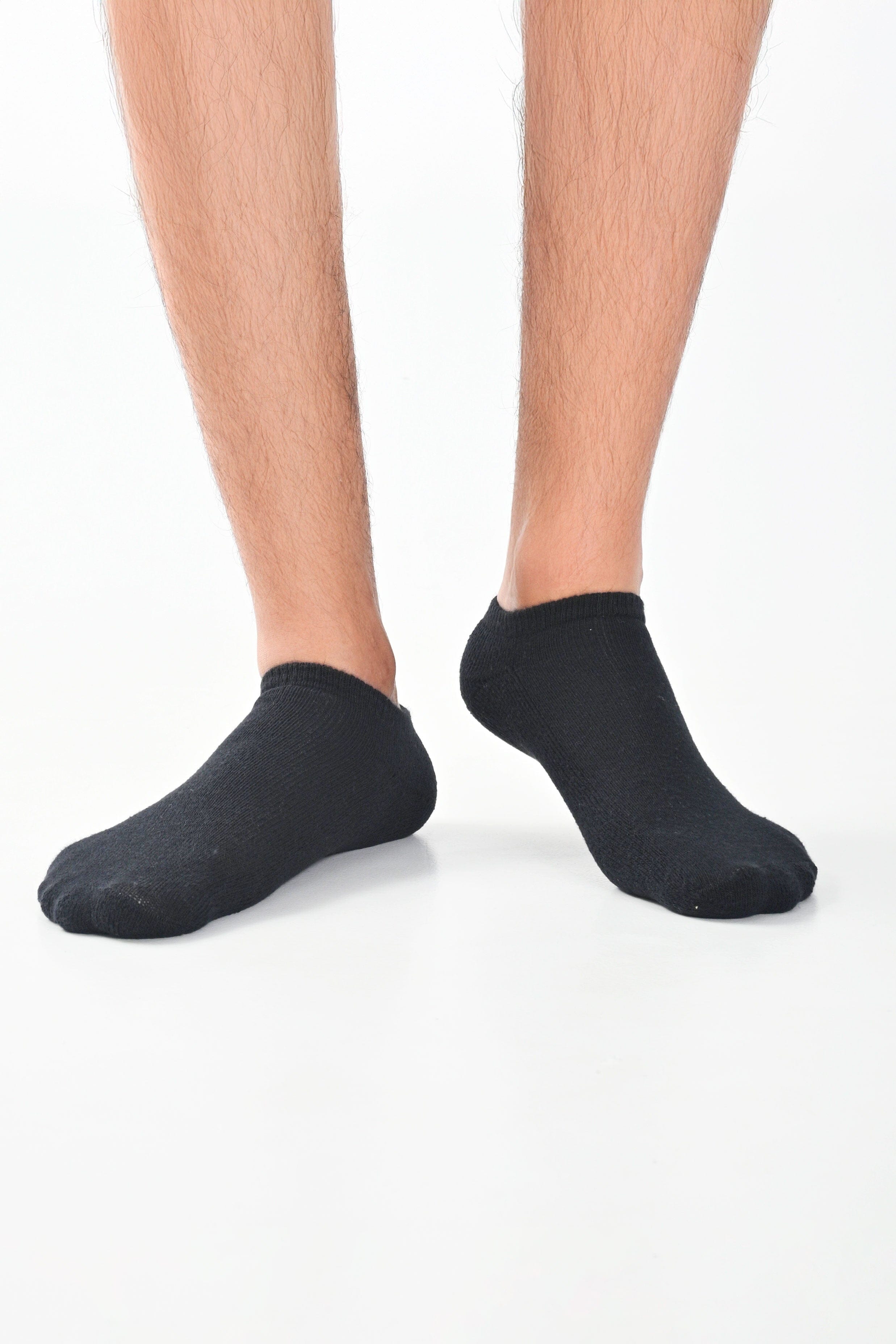 Identic Men's Classic Low Cut Socks - Pack Of 3 Socks Paragon Fashion Black 39-42 