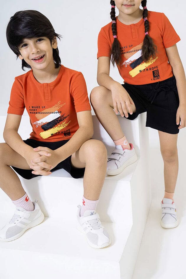 Orange & Black