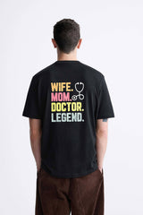 LE Men's Wife Mom Doctor Legend Printed Short Sleeve Tee Shirt