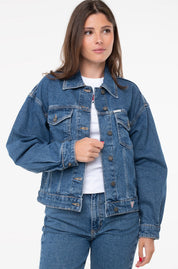 Guess Women's Oversized Denim Trucker Jacket