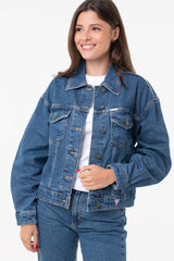 Guess Women's Oversized Denim Trucker Jacket