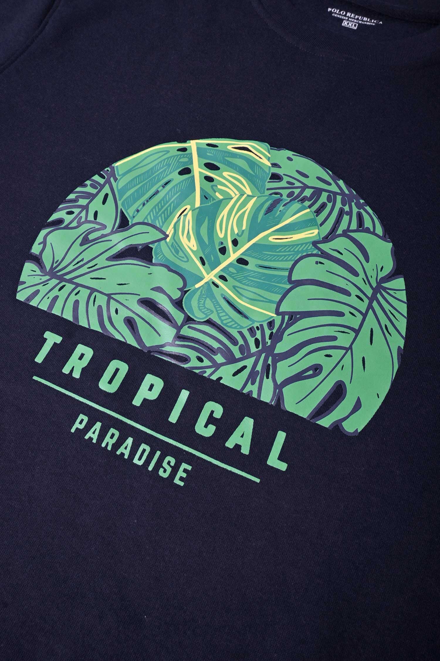 Polo Republica Men's Tropical Paradise Printed Fleece Sweat Shirt Men's Sweat Shirt Polo Republica 
