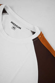 Seoul Men's Contrast Panel Style Raglan Sleeve Tee Shirt