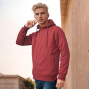 Polo Republica Men's Raglan Fleece Minor Fault Zipper Hoodie Men's Zipper Hoodie Polo Republica Maroon S 