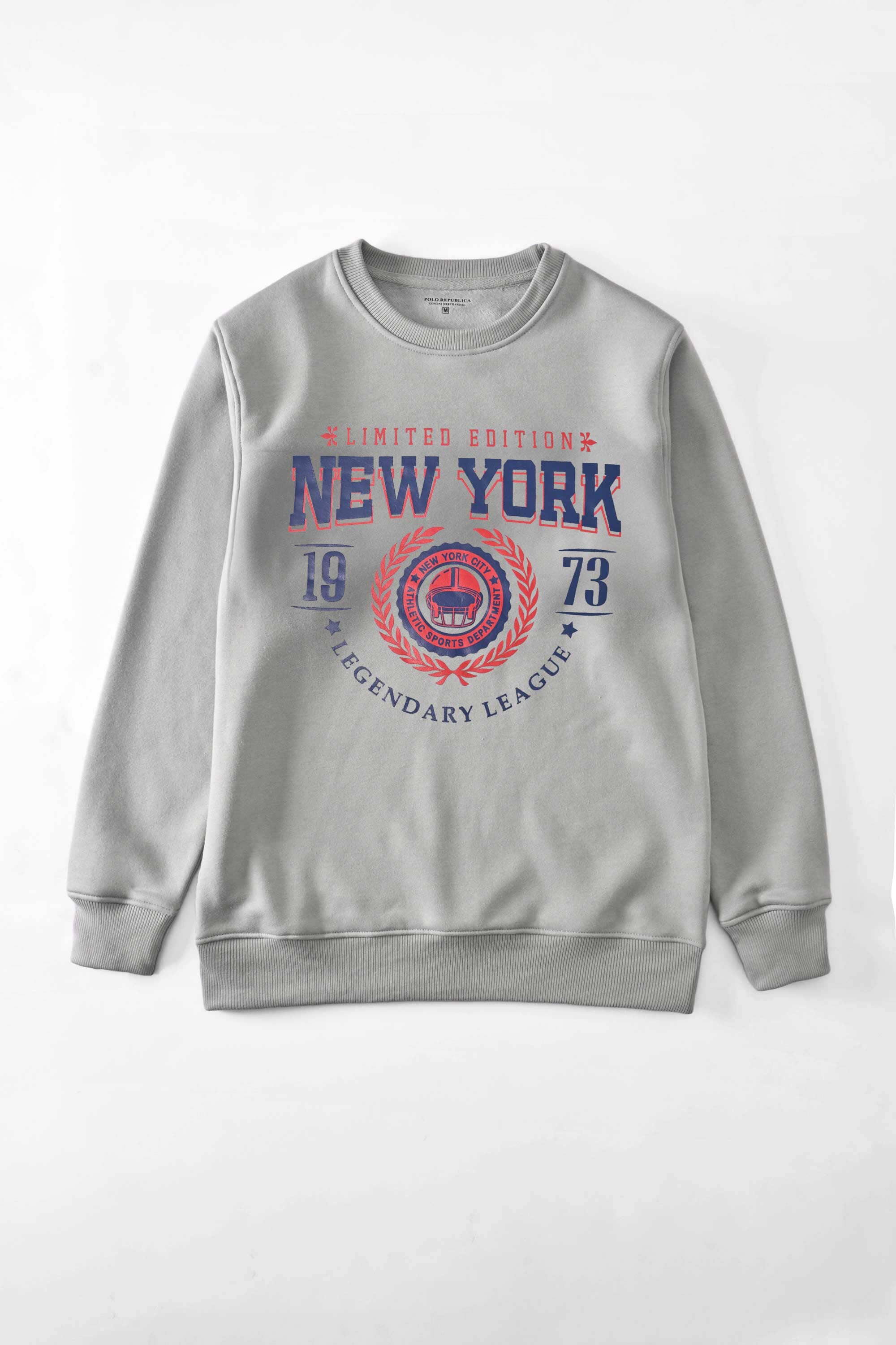 Polo Republica Men's New York Printed Fleece Sweat Shirt Men's Sweat Shirt Polo Republica 