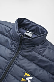 Burnt Soul Men's B3 Embroidered Body Warmer Puffer Gilet Men's Gilet IBT 