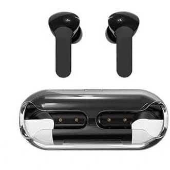 Amgras V Pro Pure Bass Zero Cable TWS Bluetooth Earbuds Mobile Accessories SDQ Black 