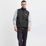 The Burnt Soul Men's Star Embroidered Sleeveless Puffer Gilet