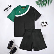 HS Boy's Activewear Short Sleeve Sports Twin Set Boys Twin Set HM Garments (Sale Basis) 