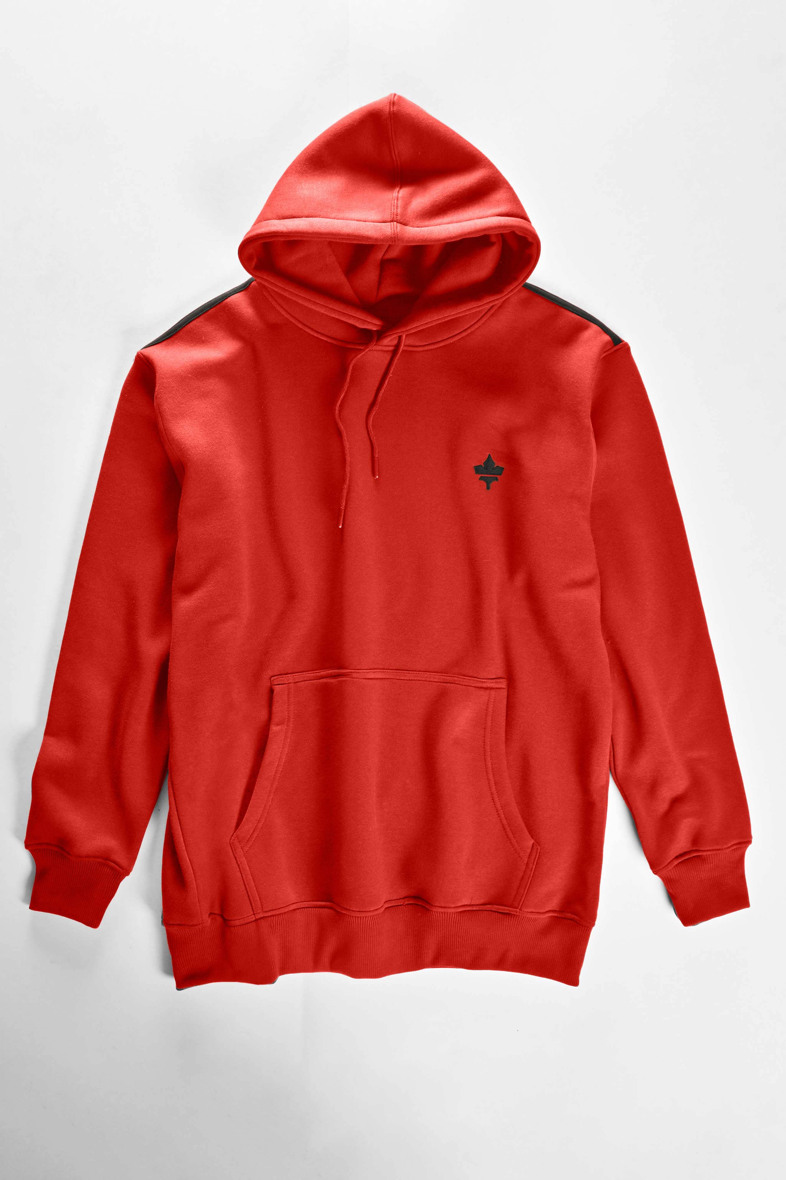 Polo Republica Men's Maple Leaf Embroidered Fleece Pullover Hoodie Men's Pullover Hoodie Polo Republica 