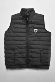 Burnt Soul Men's Bull Embroidered Body Warmer Minor Fault Puffer Gilet Men's Gilet IBT 
