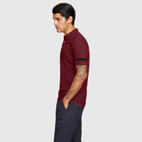 Men's Double Striped Design Polo Shirt