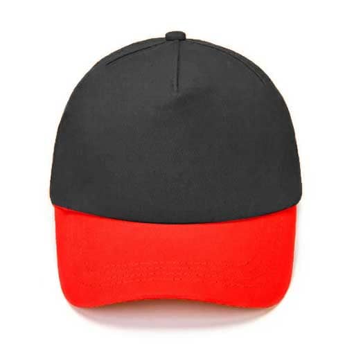 Men's Contrast Color Sun Protection Classic Cap Cap Sunshine China Black & Red 
