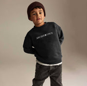 Archer & Finch Boy's Printed Terry Sweat Shirt Boy's Sweat Shirt LFS Black 3-4 Years 