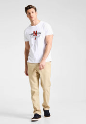 Polo Republica Men's Good Goods Printed Crew Neck Tee Shirt