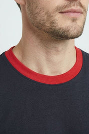 Navy & Red