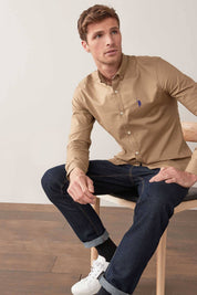 Polo Republica Men's Signature Pony Embroidered Solid Casual Shirt Men's Casual Shirt Polo Republica 