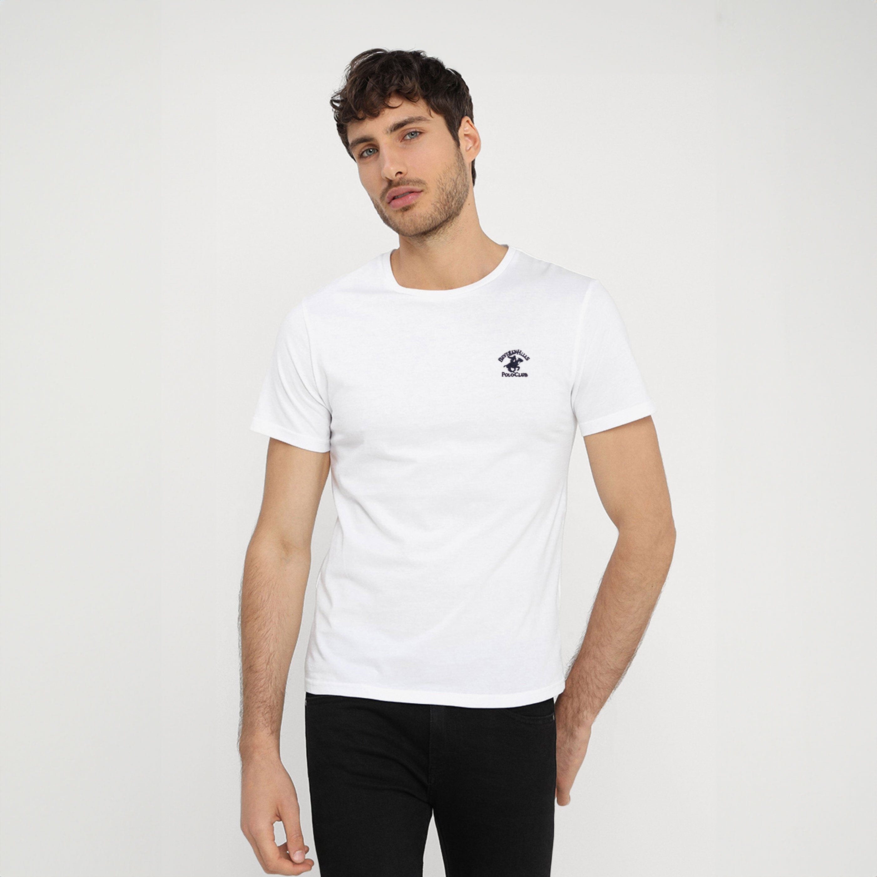 Beverly Hills Men's Short Sleeve Minor Fault Classic Tee Shirt Men's Tee Shirt Syed Adeel Zafar White S 