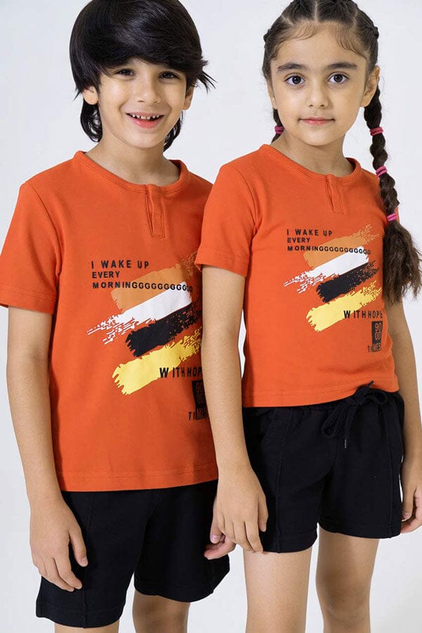 Orange & Black