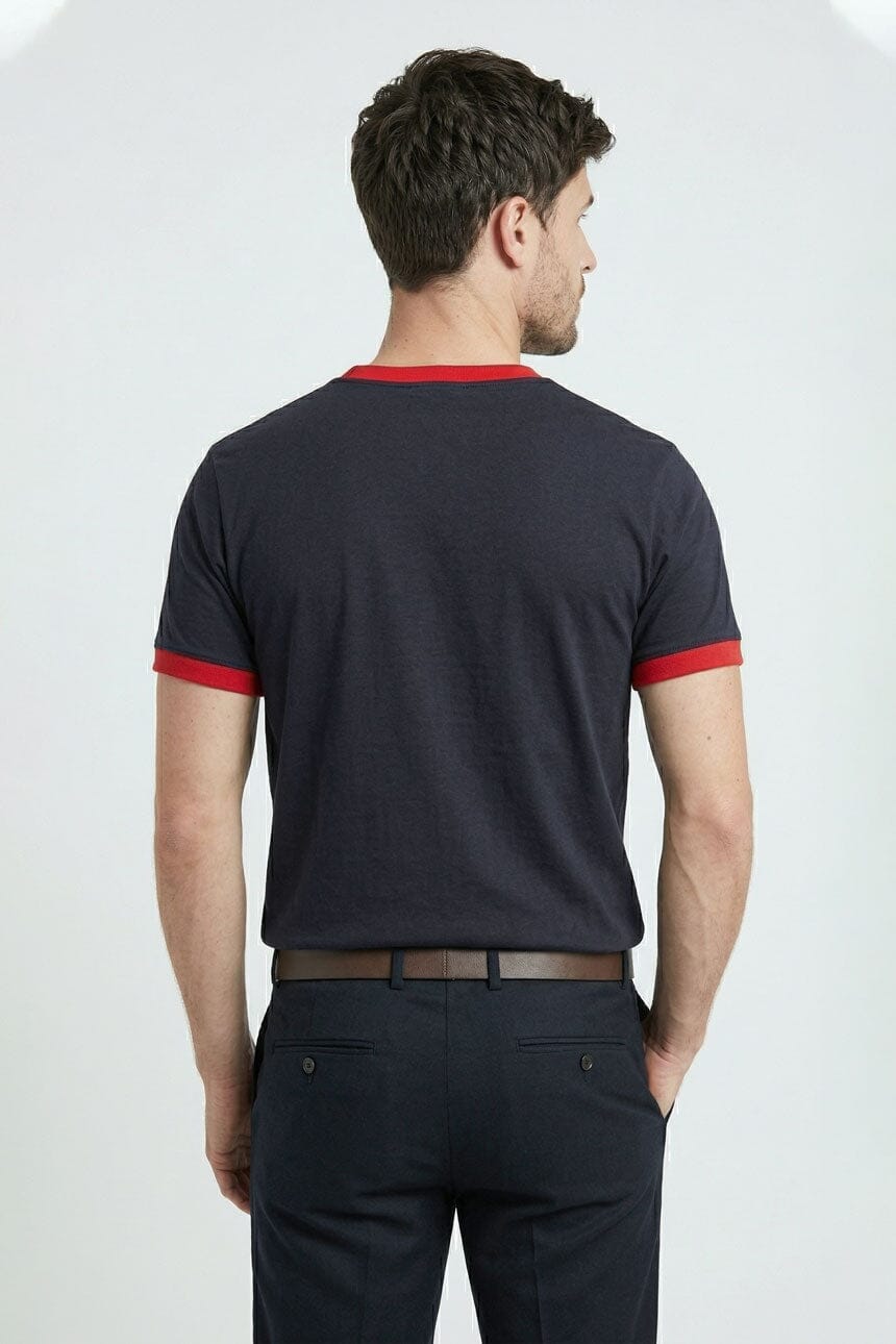 Navy & Red