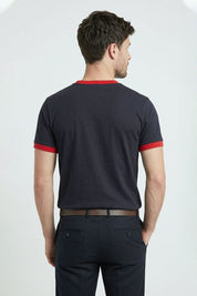 Navy & Red