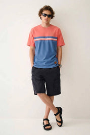 Coral Pink & Blue