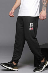 MAX 21 Men's S Dry Printed Fleece Joggers Pants