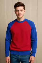 Polo Republica Men's Raglan Sleeve Fleece Minor Fault Sweat Shirt