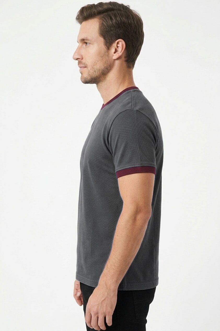 Graphite & Maroon