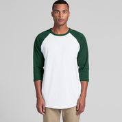 R-Adult Men's Classic Long Sleeve Minor Fault Tee Shirt Minor Fault First Choice White & Bottle Green S 